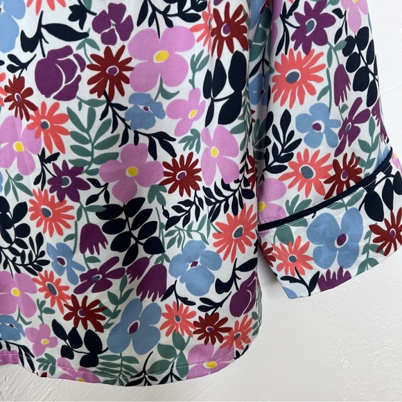 KATE SPADE  Long Sleeve Pajama Top Sweatshirt Floral SIZE S - Picture 6 of 9